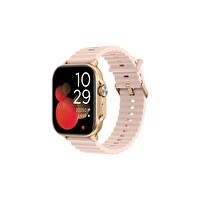 Ttec Tempus 51 MM TFT Ekranlı Dikdörtgen Metal Kasa Akıllı Saat Pembe
